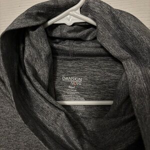 Danskin Now Charcoal Cowl Neck Top